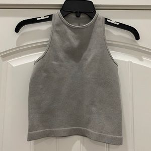 Free People grey Hayley Racerback crop top XS/S